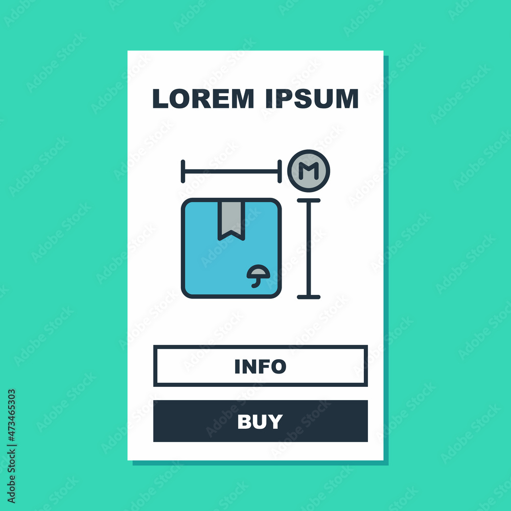 Filled outline Carton cardboard box measurement icon isolated on turquoise background. Box, package, parcel sign. Delivery and packaging. Vector Filled outline Carton cardboard box measurement icon isolated on turquoise background. Box, package, parcel sign. Delivery and packaging. Vector