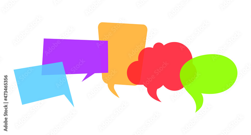 Design elements for speech, message, social network. Vector Illustration and graphic elements. Vector. Design elements for speech, message, social network. Vector Illustration and graphic elements. Vector.