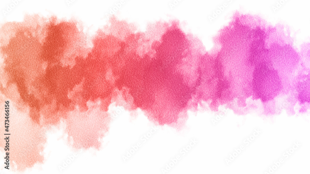 watercolor strokes Pink powder explosion on white background. Pink dust splash cloud on white background. Abstract multi color powder explosion on white background.Freeze motion of dust particles 