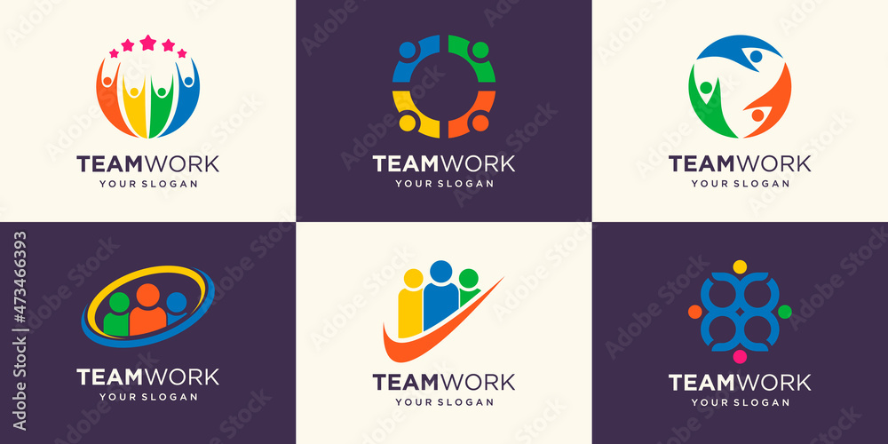 Business People Together. Vector Illustration Logo