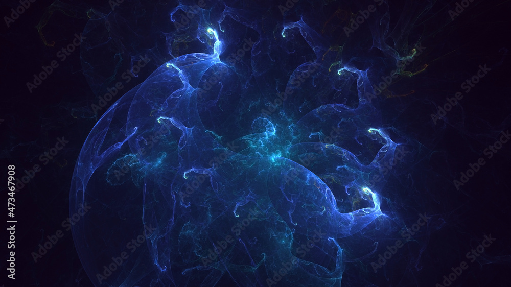 3D rendering abstract multicolor fractal light background 3D rendering abstract multicolor fractal light background
