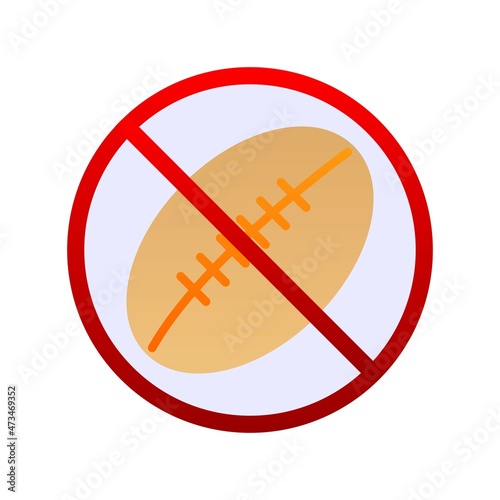Rugby Flat Gradient Vector Icon Design