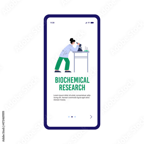Biochemical research, genetically modified technologies in bioengineering lab