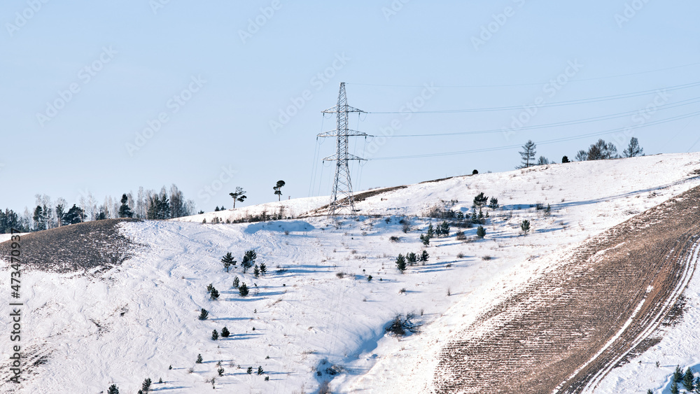 ski resort in winter ski resort in winter
