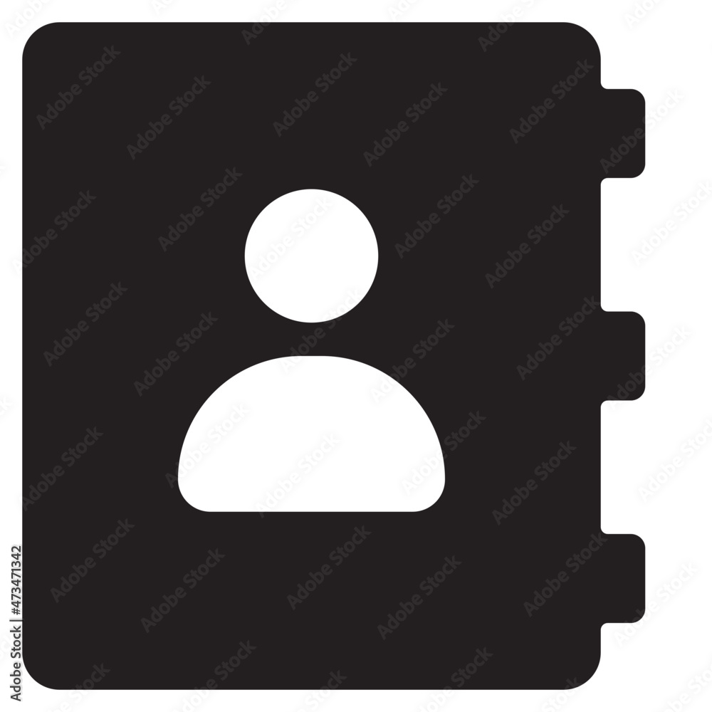 contact book icon vector design