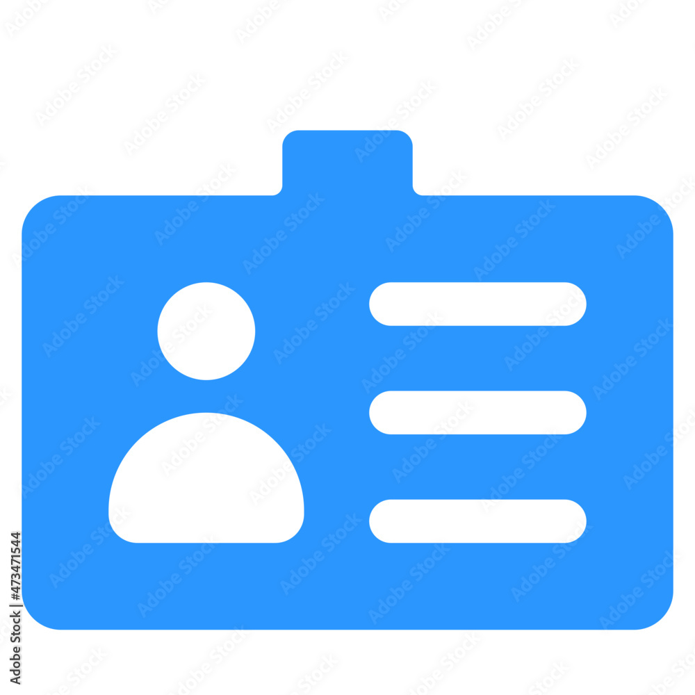 id card contact person vector icons design