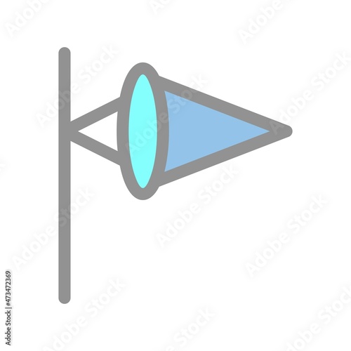 Windsock Filled Light Vector Icon Design