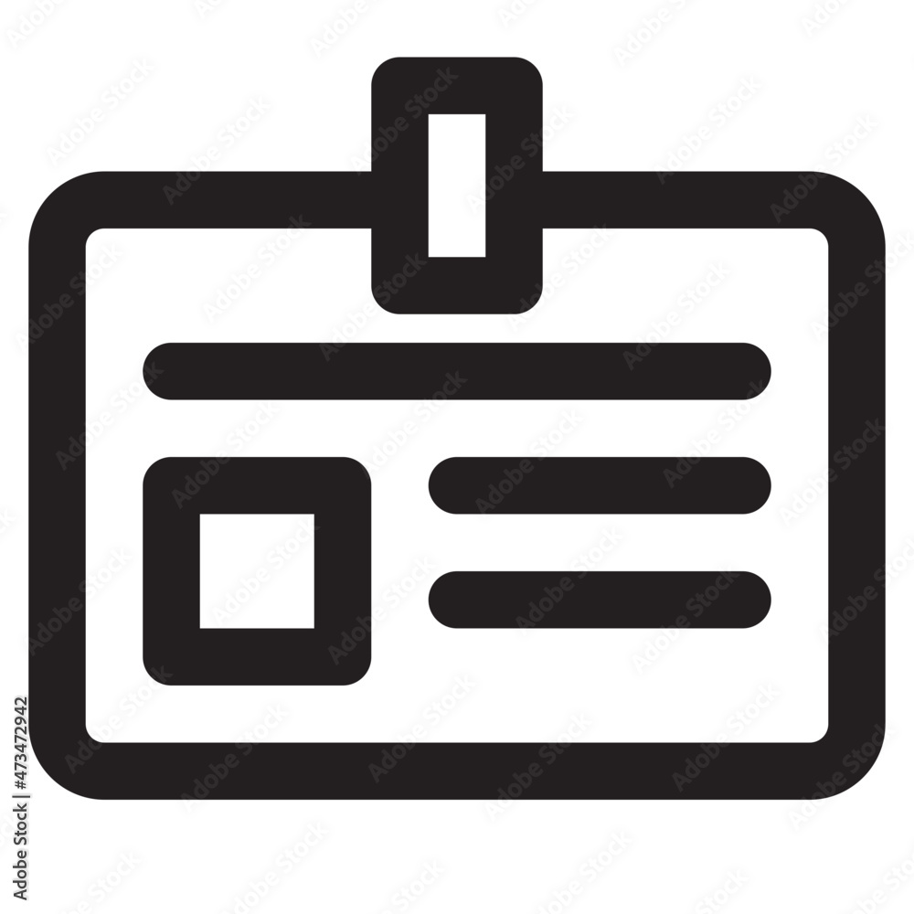 Fototapeta premium id card employe icon vector illustration 