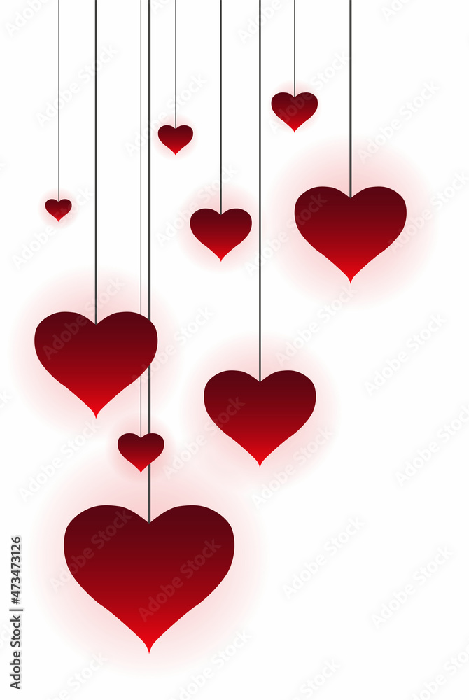 Happy Valentine`s day greeting card cover template. Holiday decoration element. Vector illustration Happy Valentine`s day greeting card cover template. Holiday decoration element. Vector illustration