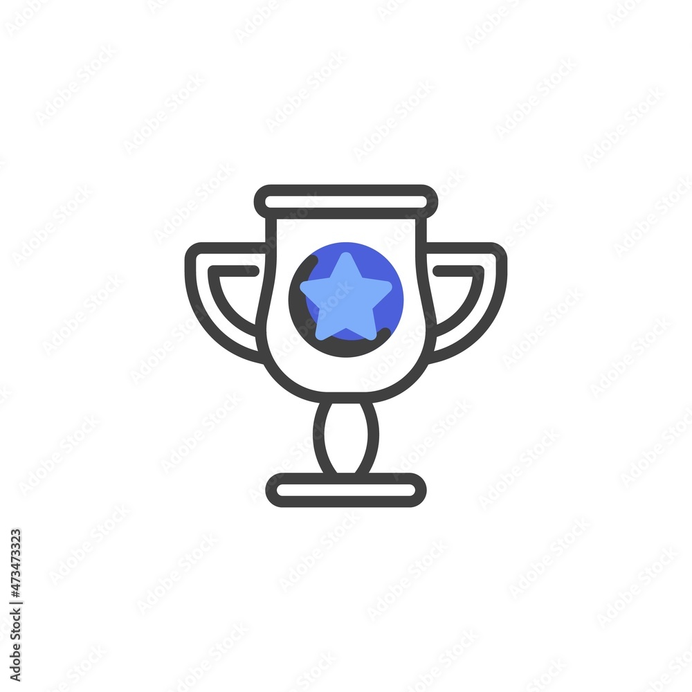 Trophy cup line icon Trophy cup line icon