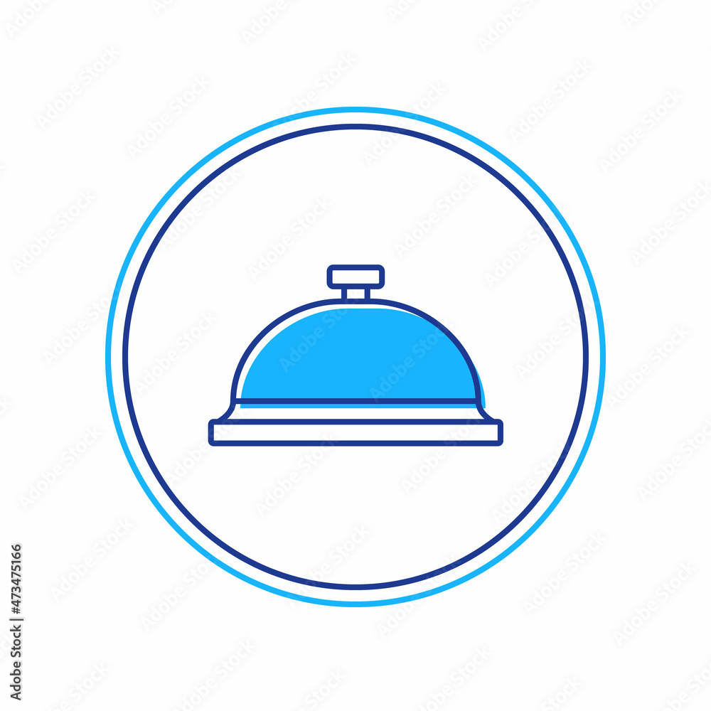 Filled outline Covered with a tray of food icon isolated on white background. Tray and lid sign. Restaurant cloche with lid. Vector Filled outline Covered with a tray of food icon isolated on white background. Tray and lid sign. Restaurant cloche with lid. Vector
