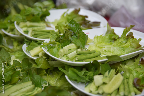 fresh green salad