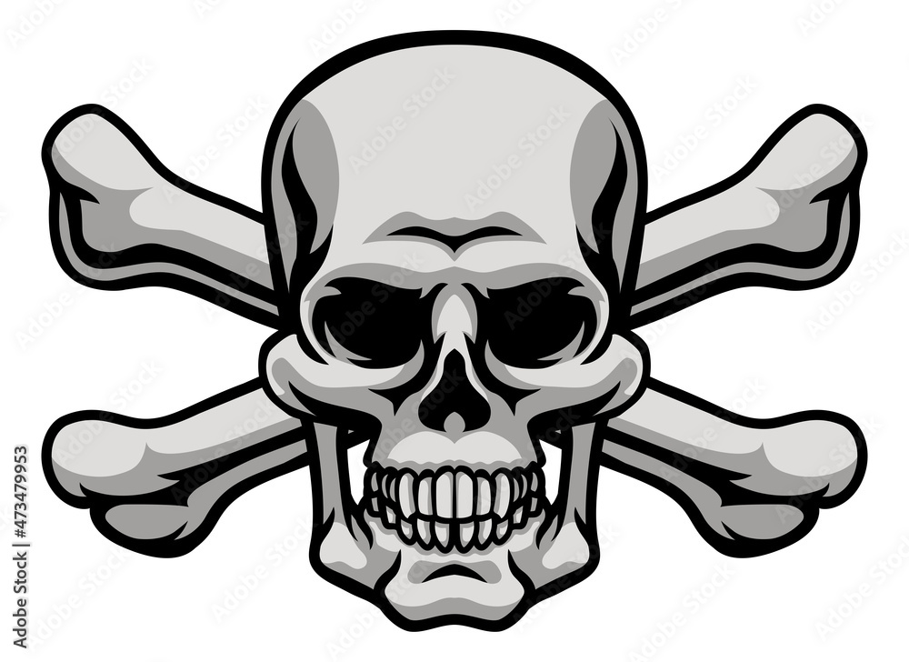Skull And Crossbones Pirate Grim Reaper Cartoon Skull And Crossbones Pirate Grim Reaper Cartoon