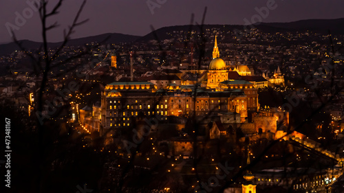 The Buda Castle in the evening light from Gellert Hill © Pete30