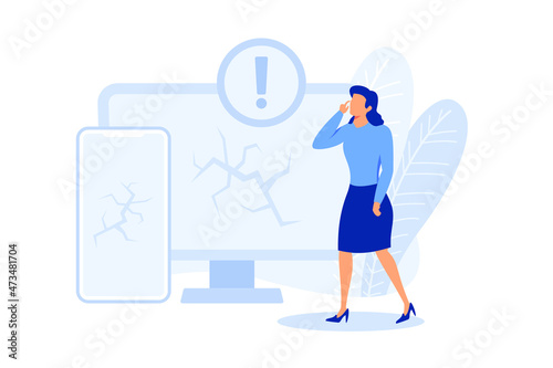 Defective product illustration exclusive design inspiration 
