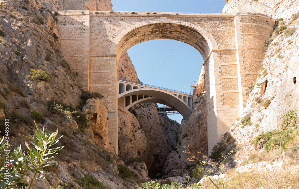 Historic bridges in nature of Calpe Historic bridges in nature of Calpe