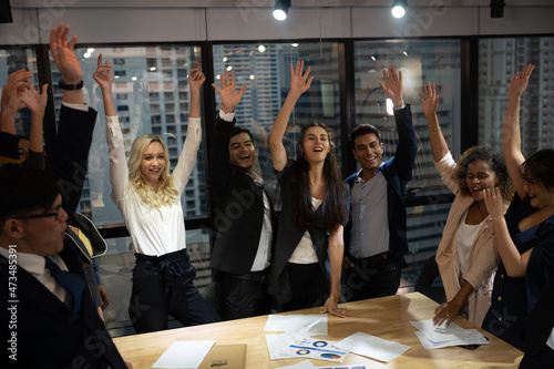young business people putti...
