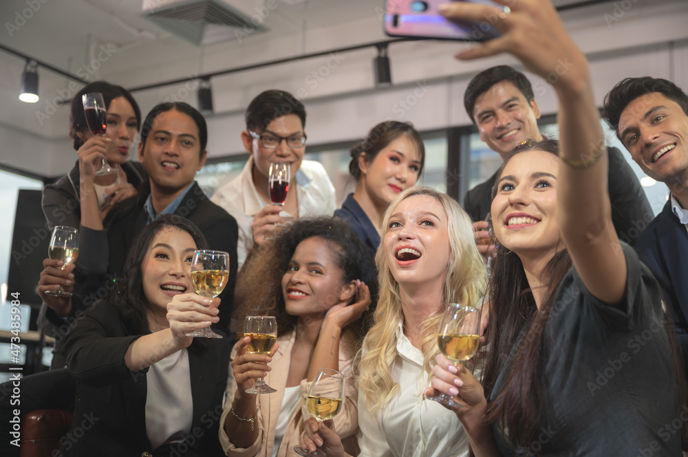businessman and business partner person team in success, happy and fun in group celebration party businessman and business partner person team in success, happy and fun in group celebration party