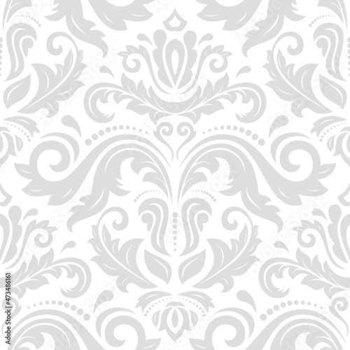 Orient vector classic pattern. Seamless abstract background with light elements. Orient background. Ornament for wallpapers and packaging