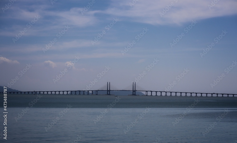 bridge over the straits of penang malaysia