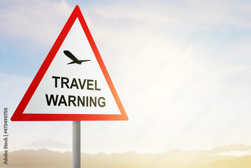 Caution sign of new variant of covid 19 omicron Caution sign of new variant of covid 19 omicron