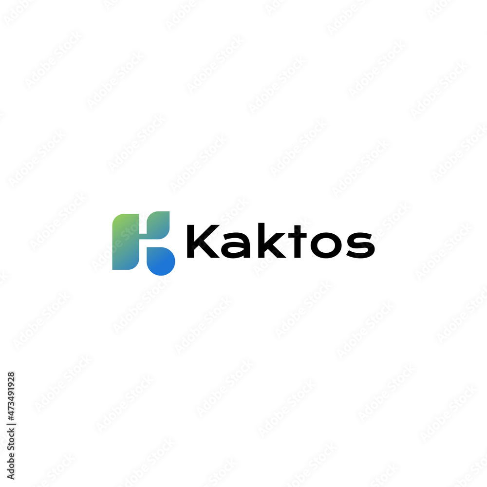 Letter K cactus logo vector icon illustration modern style for your business Letter K cactus logo vector icon illustration modern style for your business
