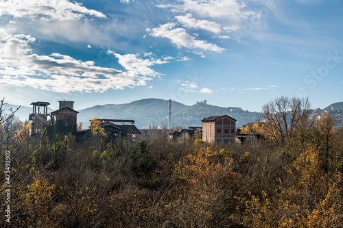 landscape of an abandoned factory