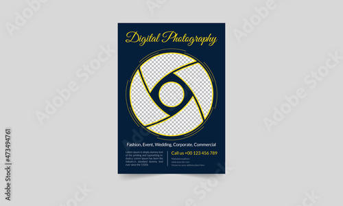 photography flyer design poster template, Professional photographer business flyer design template, corporate business agency flyer design