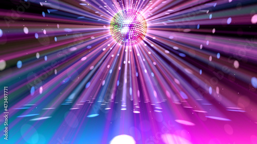 Photos Mirror Ball Disco Lights Club Dance Party Glitter Background