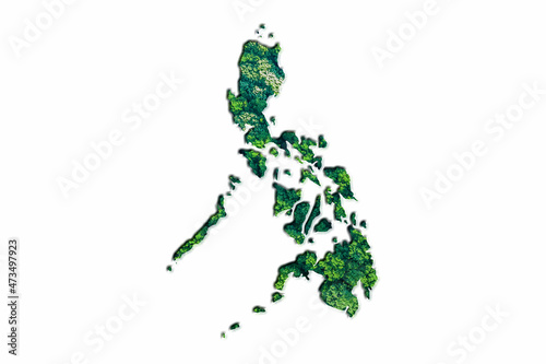 Green Forest Map of Philippines