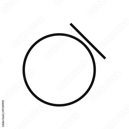 No steam icon, vector illustration, flat design