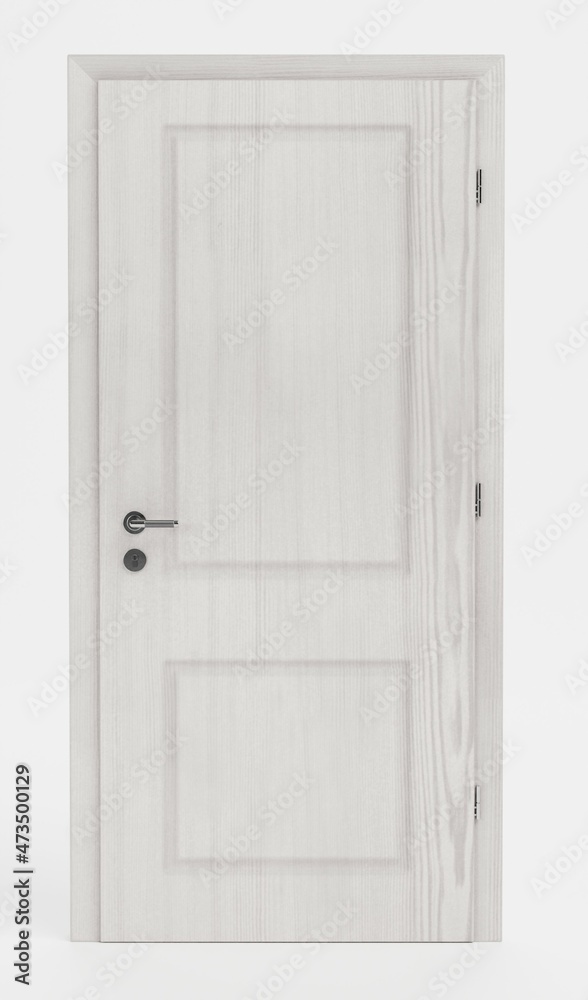 Realistic 3D Render of Interior Door Realistic 3D Render of Interior Door