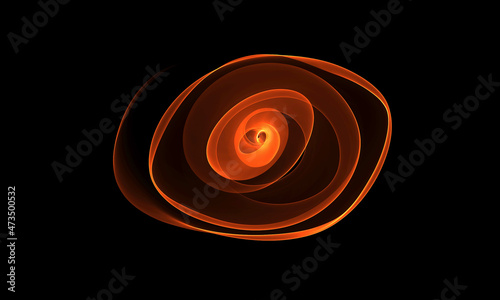 Fotografia, Obraz The unknown black hole. Black background