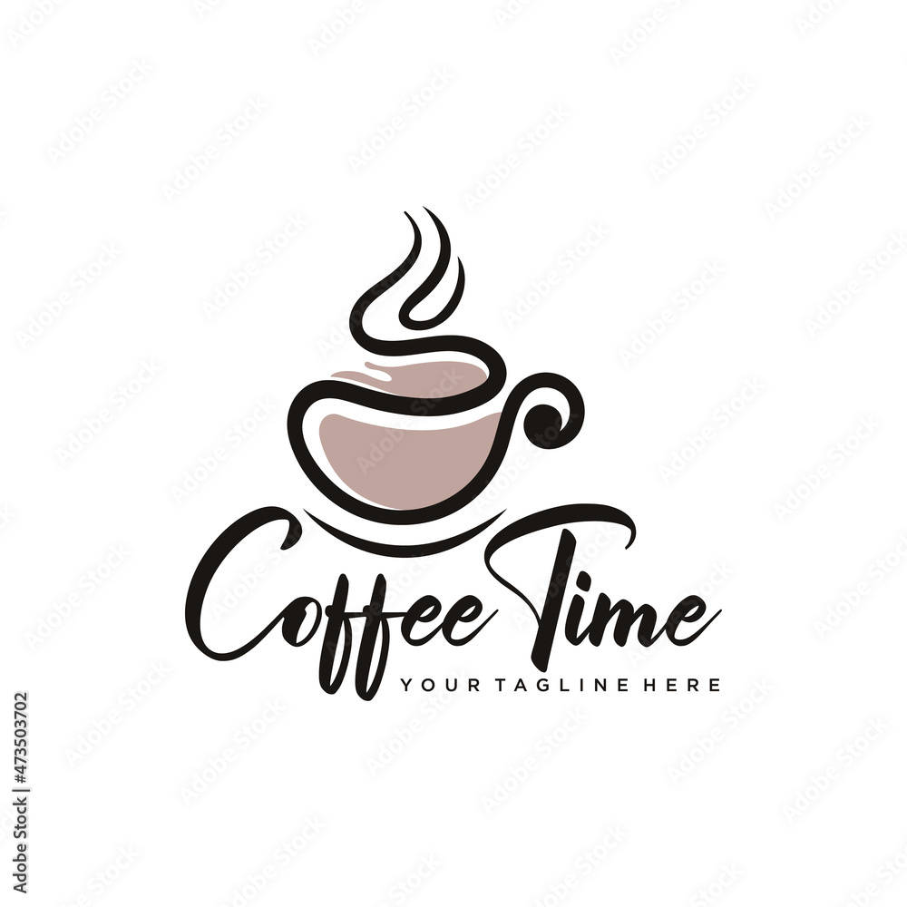Coffee Cup Cafe Logo design template Coffee Cup Cafe Logo design template