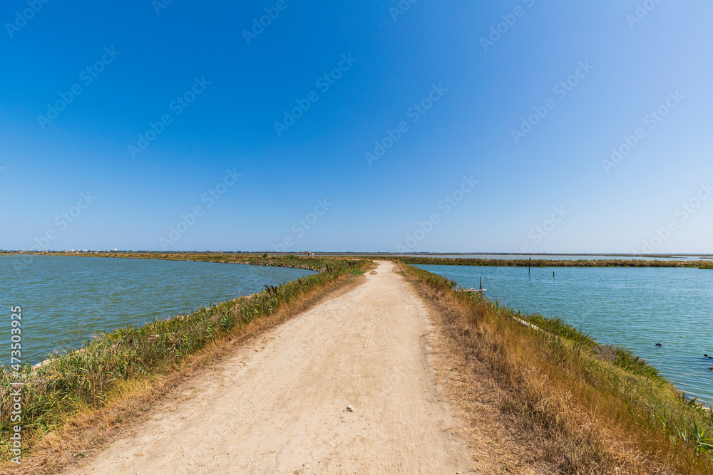 Fototapeta premium Comacchio's lagoons - Po Delta Natural Park