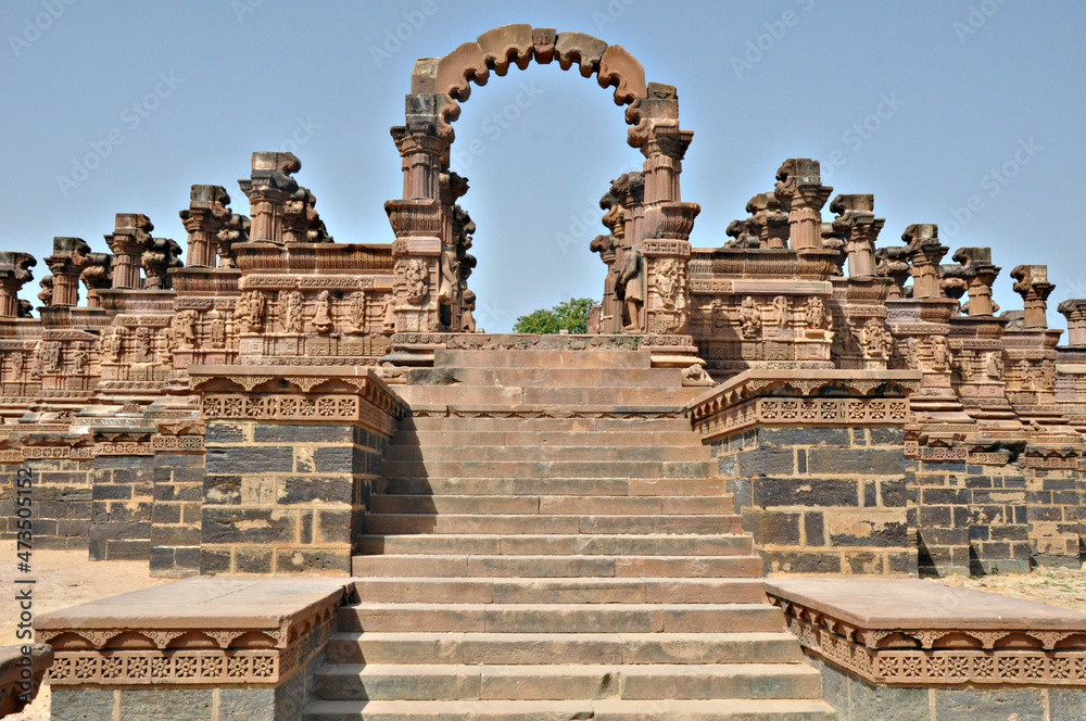 Ancient Indian Architecture. historical place or structure of worship for ancient hindu civilization.