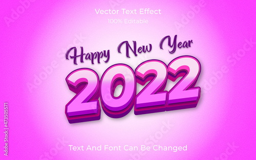 Happy new year text effect