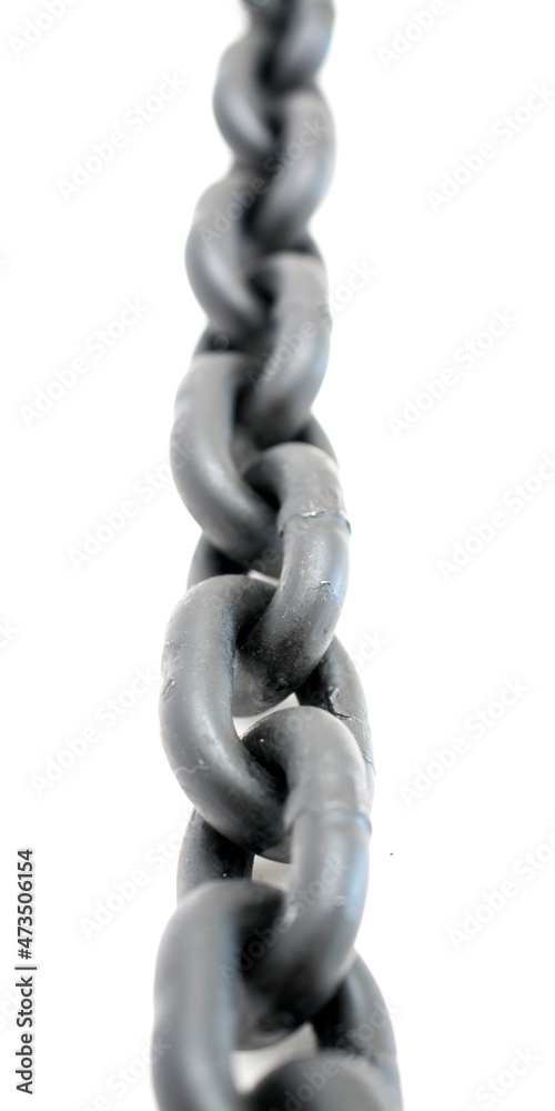 Fototapeta premium Industrial chain close up.