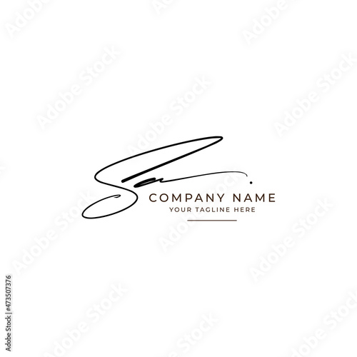 SA initial letter signature logo or monogram photo