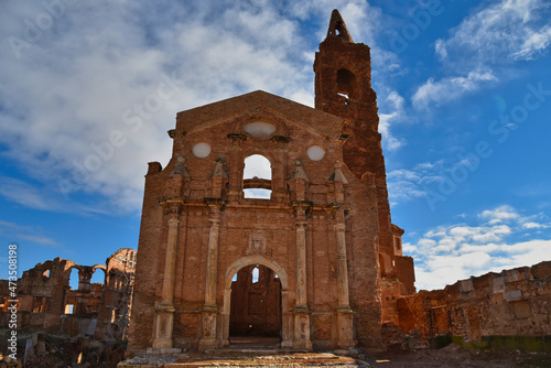 Batalla de Belchite y pueblo viejo de Belchite photo