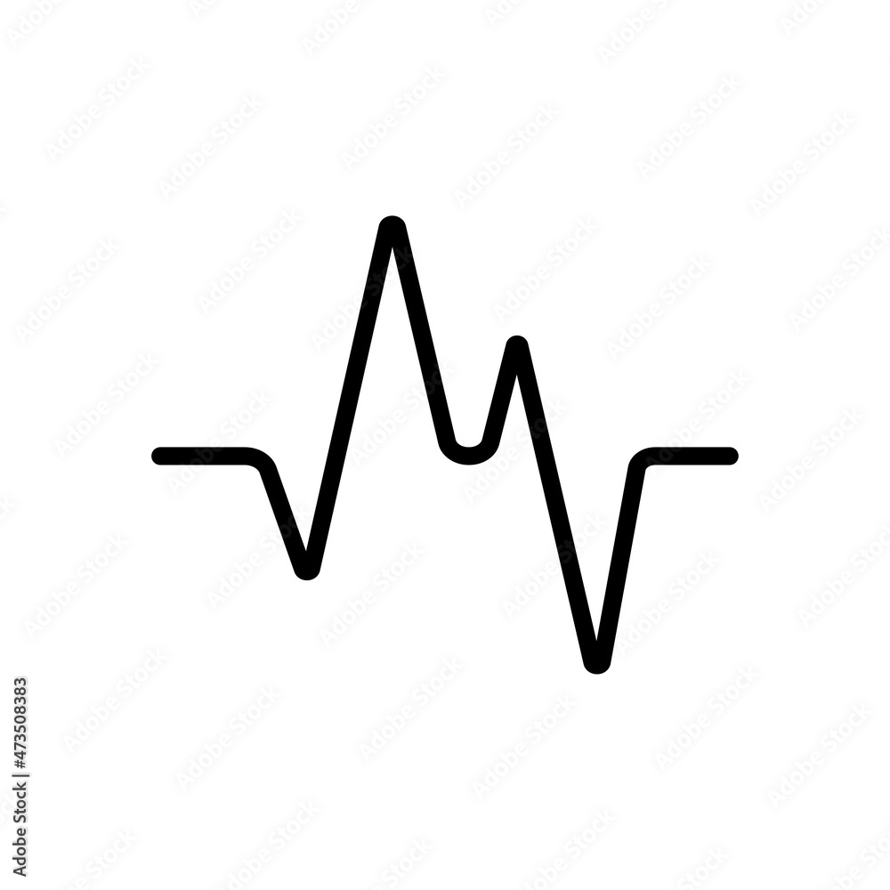 Cardiogram icon on a white background. Heartbeat pulse. Cardio symbol. Vector illustration. Cardiogram icon on a white background. Heartbeat pulse. Cardio symbol. Vector illustration.