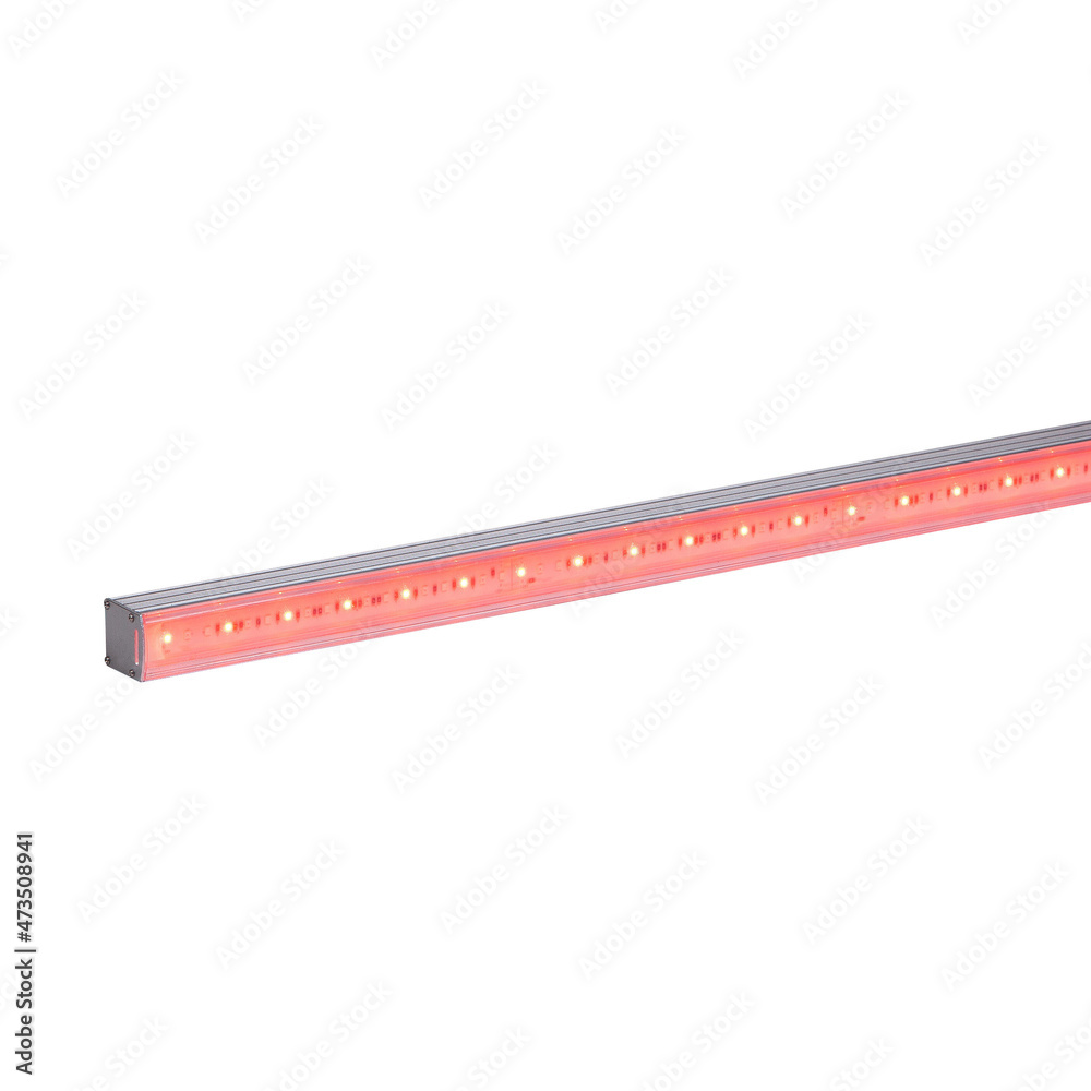 Bright LED flood light bar on white background Bright LED flood light bar on white background