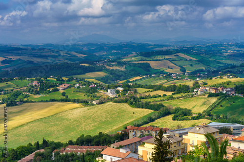 Fermo, Marche, Italy: panoramic view