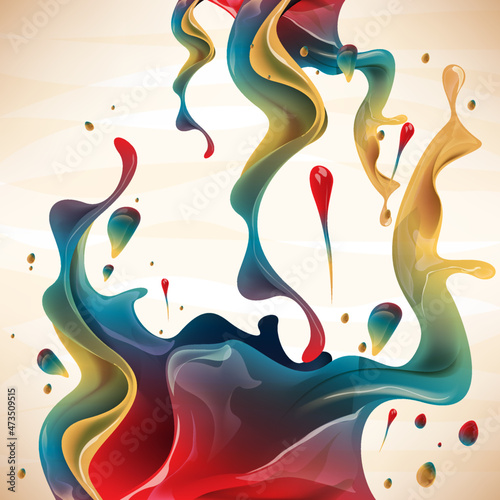 Colorful Liquid Fluid Design © Apoloart