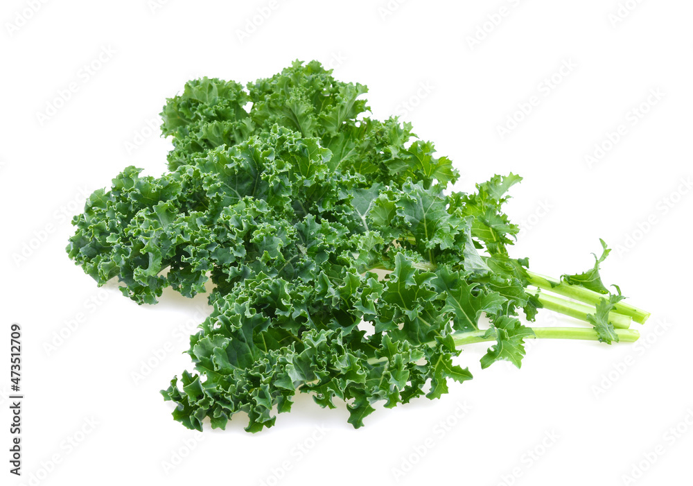 Kale leaf salad vegetable isolated on white background Kale leaf salad vegetable isolated on white background