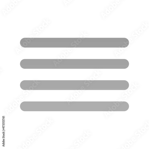 Justify Text Flat Gradient Vector Icon Design