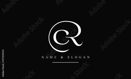 RC, CR, R, C abstract letters logo monogram