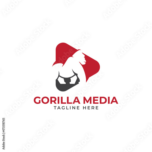 gorilla media logo design template