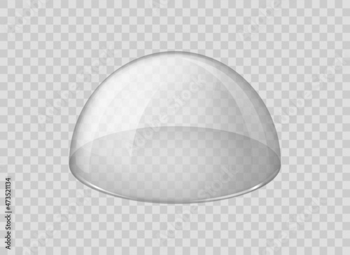 Acrylic sphere 3d transparent