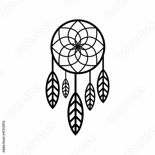 dream catcher vector icon